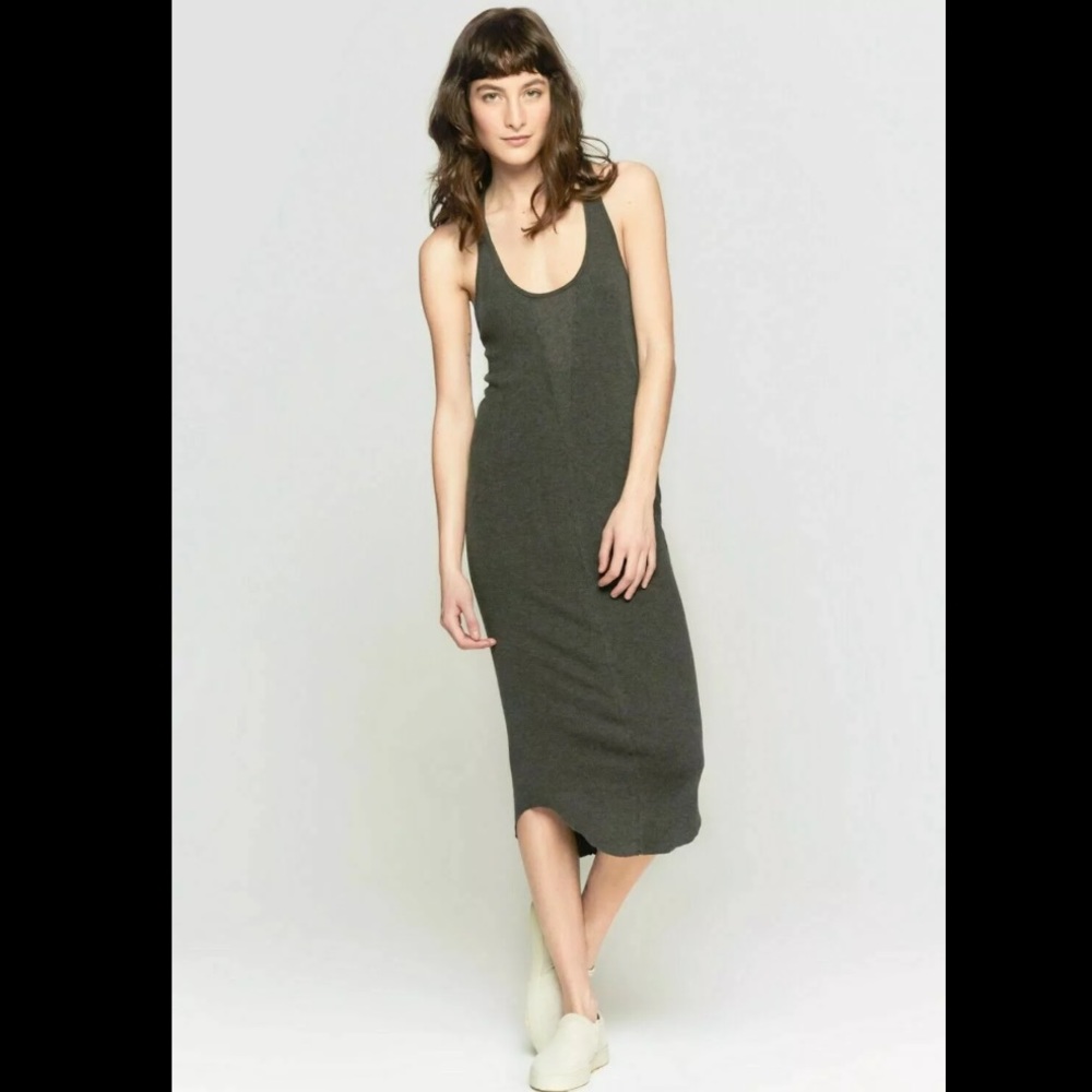 Raquel Allegra 1 Gold and Gray Racerback